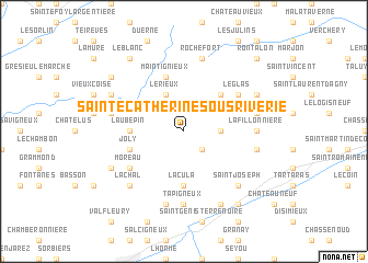 map of Sainte-Catherine-sous-Riverie