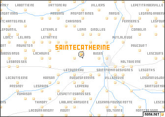 map of Sainte-Catherine