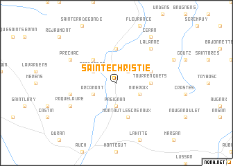 map of Sainte-Christie