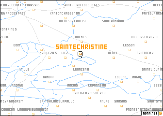 map of Sainte-Christine