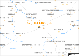 map of Sainte-Florence