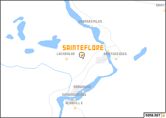 map of Sainte-Flore