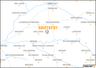 map of Sainte-Foy