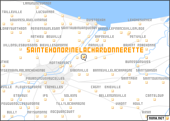 map of Sainte-Honorine-la-Chardonnerette