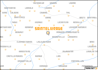 map of Sainte-Livrade