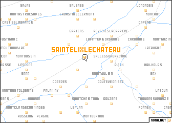 map of Saint-Élix-le-Château