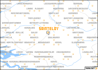 map of Saint-Éloy