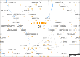 map of Sainte-Lunaise