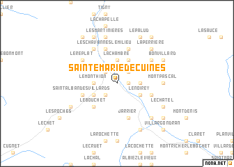 map of Sainte-Marie-de-Cuines