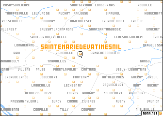 map of Sainte-Marie-de-Vatimesnil