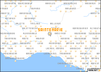 map of Sainte-Marie