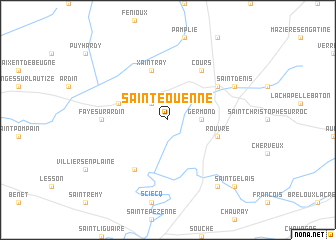 map of Sainte-Ouenne