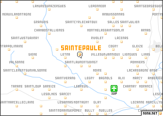 map of Sainte-Paule