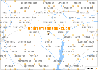 map of Saint-Étienne-aux-Clos