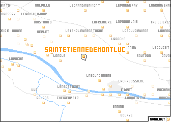 map of Saint-Étienne-de-Montluc