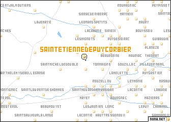 map of Saint-Étienne-de-Puycorbier