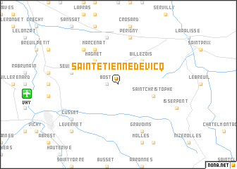 map of Saint-Étienne-de-Vicq