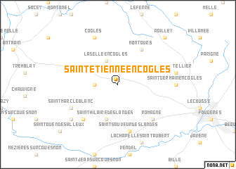 map of Saint-Étienne-en-Coglès