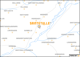 map of Sainte-Tulle