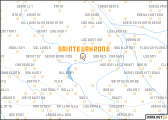 map of Saint-Euphrône