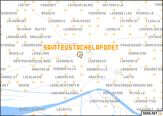 map of Saint-Eustache-la-Forêt
