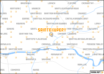 map of Saint-Exupéry