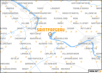 map of Saint-Fargeau