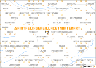 map of Saint-Félix-de-Reillac-et-Mortemart