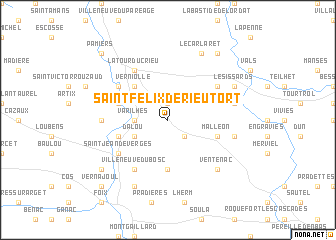 map of Saint-Félix-de-Rieutort