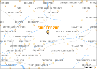 map of Saint-Ferme