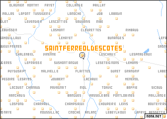 map of Saint-Ferréol-des-Côtes
