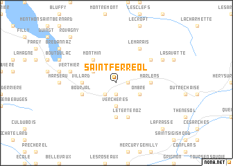 map of Saint-Ferréol