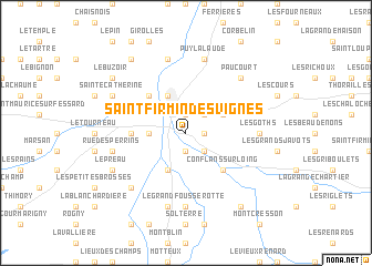 map of Saint-Firmin-des-Vignes