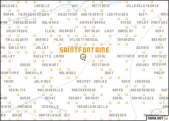 map of Saint-Fontaine