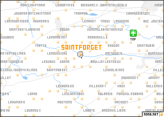 map of Saint-Forget