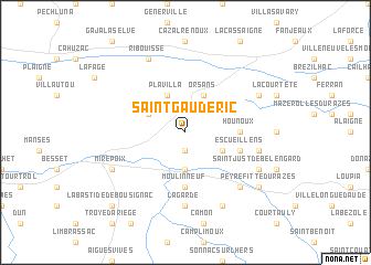 map of Saint-Gaudéric