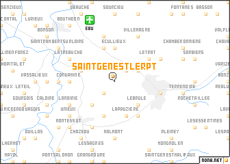 map of Saint-Genest-Lerpt