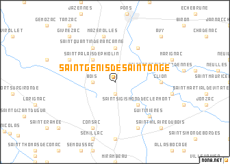 map of Saint-Genis-de-Saintonge