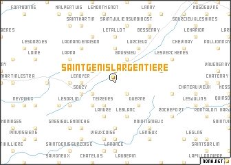 map of Saint-Genis-lʼArgentière
