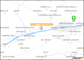 map of Saint-Genouph