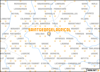 map of Saint-George-Lagricol