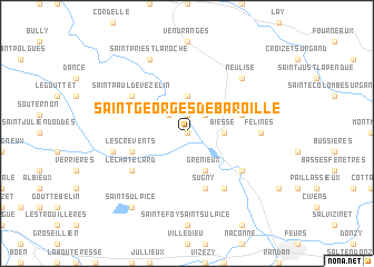 map of Saint-Georges-de-Baroille
