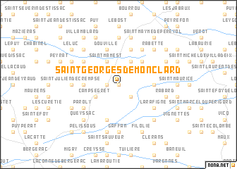 map of Saint-Georges-de-Monclard