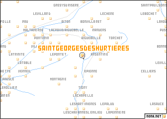map of Saint-Georges-des-Hurtières