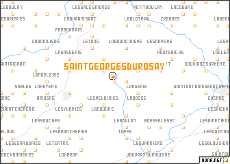 map of Saint-Georges-du-Rosay