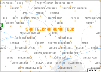 map of Saint-Germain-au-Mont-dʼOr