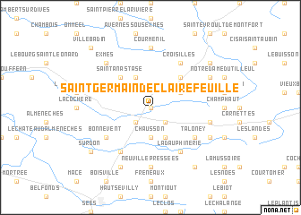 map of Saint-Germain-de-Clairefeuille