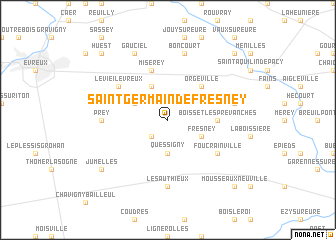map of Saint-Germain-de-Fresney
