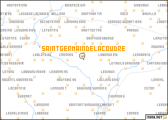 map of Saint-Germain-de-la-Coudre