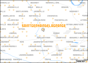 map of Saint-Germain-de-la-Grange